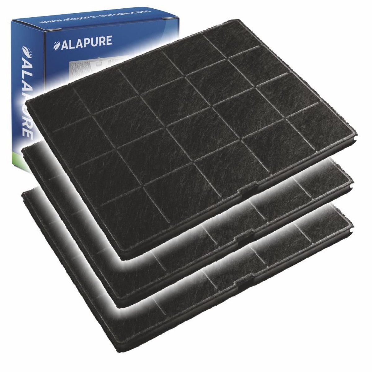 3x 290 Koolstoffilter voor ECFB01ST / 9029798767 / 33005299 / CR380 / AFFCAF16 / ECFB01
