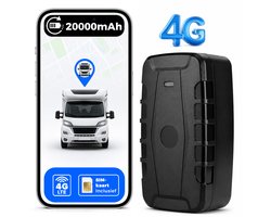 Zeerkeer TK918 4G GPS Tracker Auto - 20000mAh (3600+ Uur Batterij) - App & Web Realtime Volgsysteem voor Truck, Camper & Boot - IP67 - Magneet & Anti-Diefstal Alarm