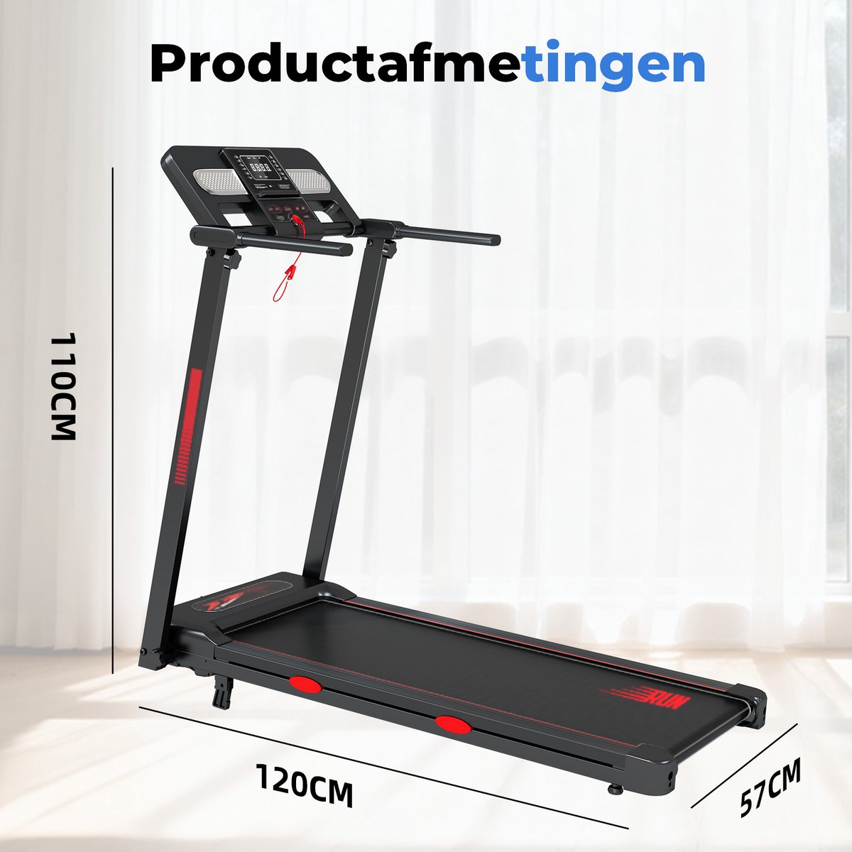 Loopband Loopband 12% Helling Treadmill - afbeelding 5