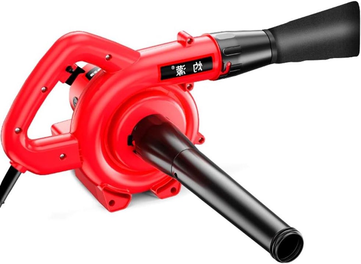 Elektrische Bladblazer Stofzuiger - Tuinreiniger Krachtstroom - Tuin Schoonmaken - 2-in-1 Functie - 8m Snoer - Rood