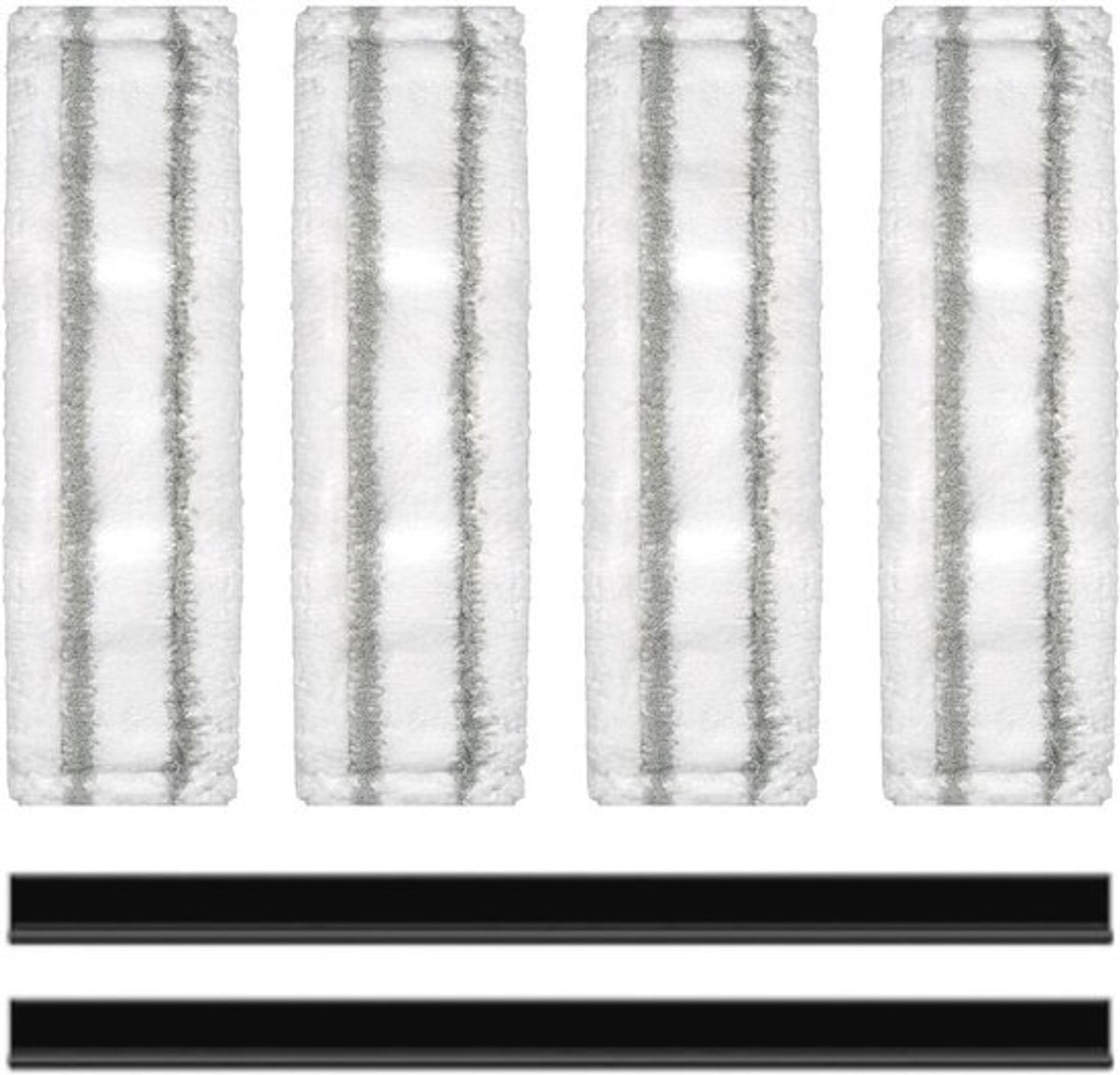 Reservepads en rubberen lippen voor raamzuiger - 6 stuks accessoires voor raamreiniging