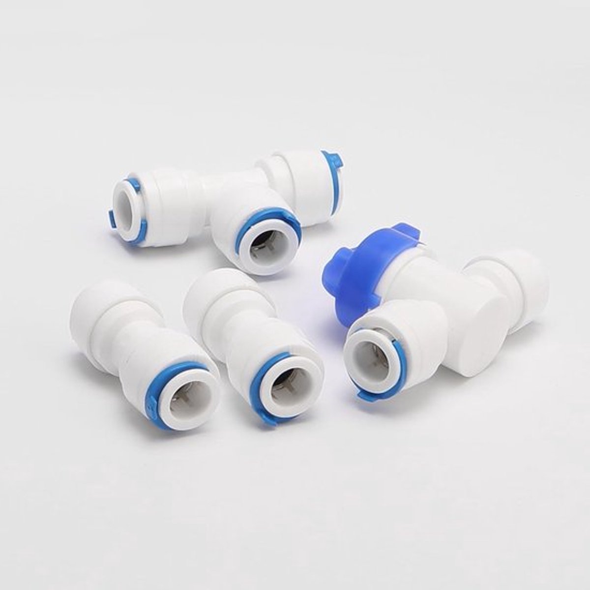 Wateraanvoerslang en aansluitset voor RO-waterfiltersysteem en koelkast, 10 meter, 3/8" PE, inclusief koppelstukken en ventiel