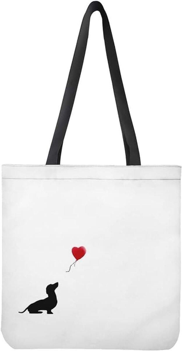 Vrouwen Canvas Tote Bags met Zak Grote Capaciteit Herbruikbare Kruidenierswinkel Zakken