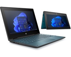 HP ProBook x360 11 G7 - Intel N6000- 8 GB - 256 GB SSD - 11.6 inch - Windows 11 - Laptop en tablet in 1 - QWERTY - Blauw