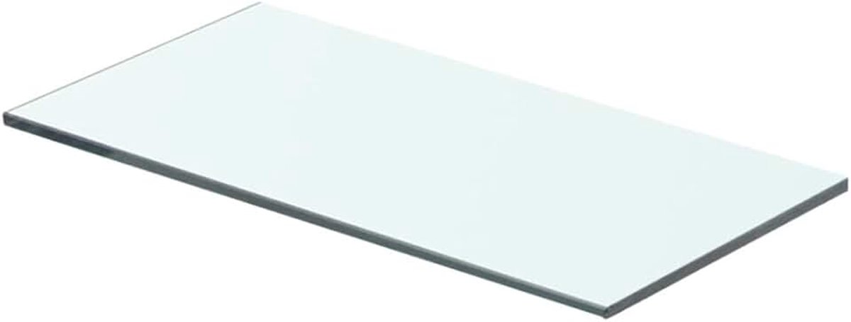 Plank, glazen plank, glasplank, glazen plank, badplank, doucheplank, glazen vloer, wandplank, badkamer accessoires rekje, glas, transparant, 40 cm x 15 cm