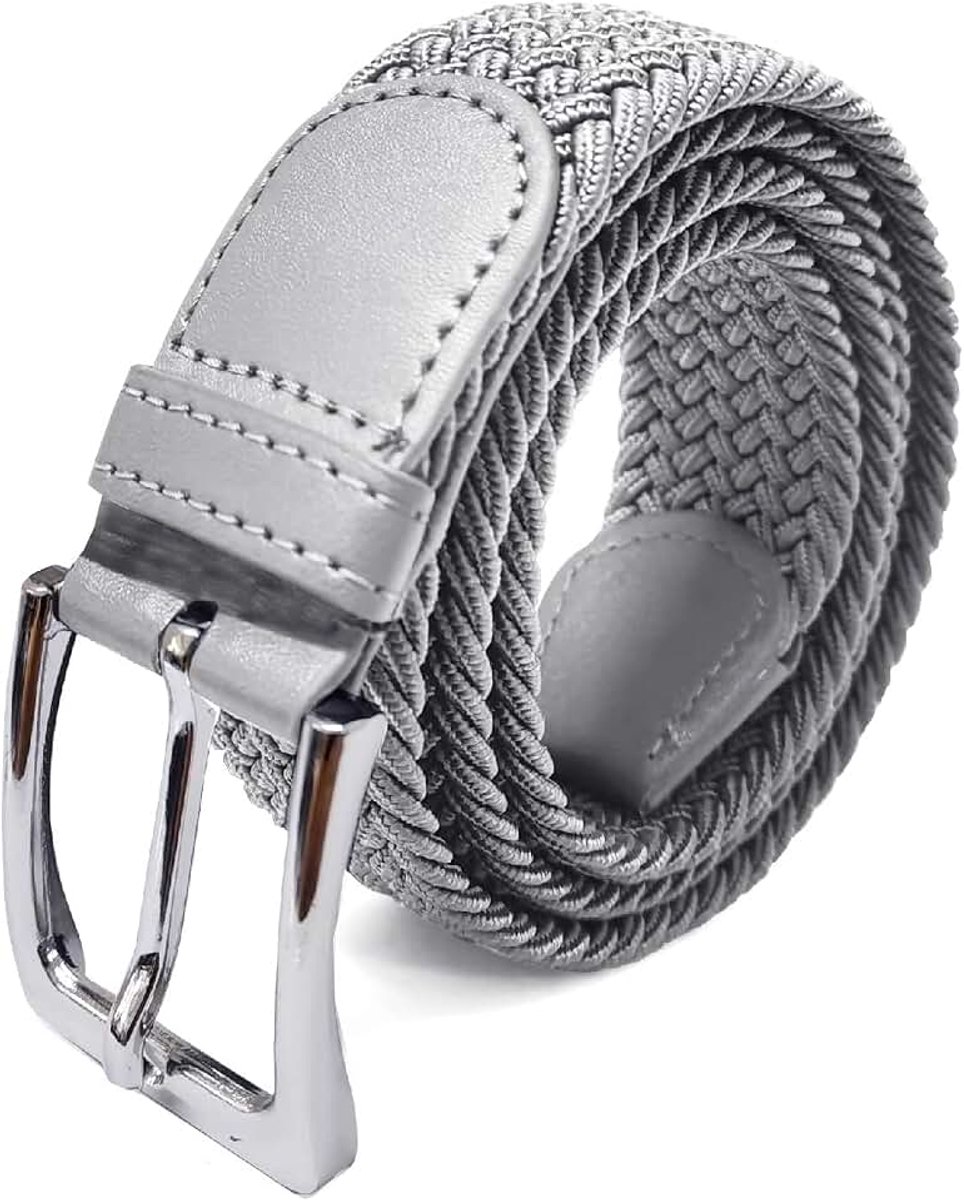 Unisex Elastische Stoffen Riem Gevlochten Rekbare Dames en Heren