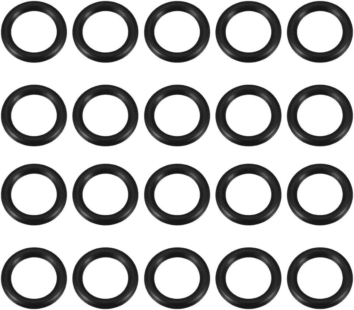 Sourcing map 20 stuks. O Ringen Nitrile rubberen afdichting, 17 mm binnendiameter, 3,5 mm breedte 19mmx26mmx3.5mm