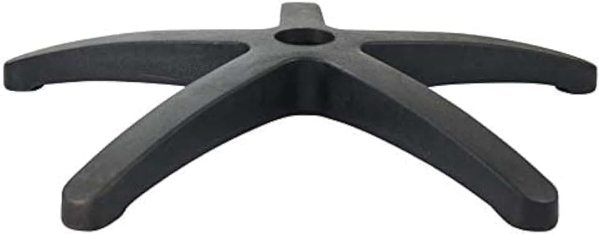 Bureaustoelpoot, zwart, 5 takken, 300 mm, nylon, voor 50 mm gasveer