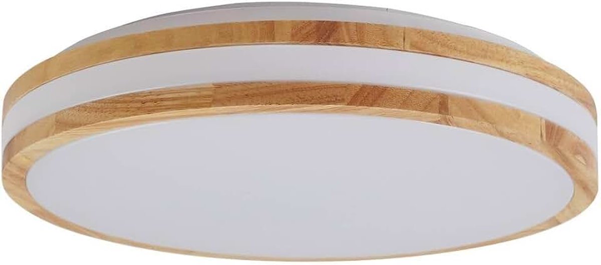 LED plafondlamp Emiva (modern) in Hout licht uit hout o.a. voor woon-/ eetkamer, inclusief lichtbron - plafonnière plafondverlichting