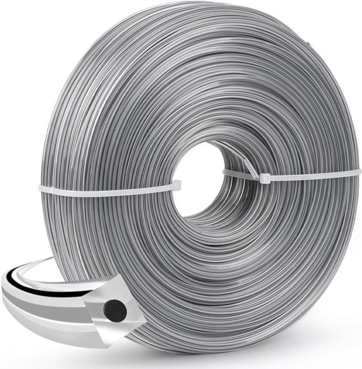 Maaidraad voor bosmaaier - 2,4 mm - 100 m lengte - nylon - vierkant profiel - professioneel gebruik