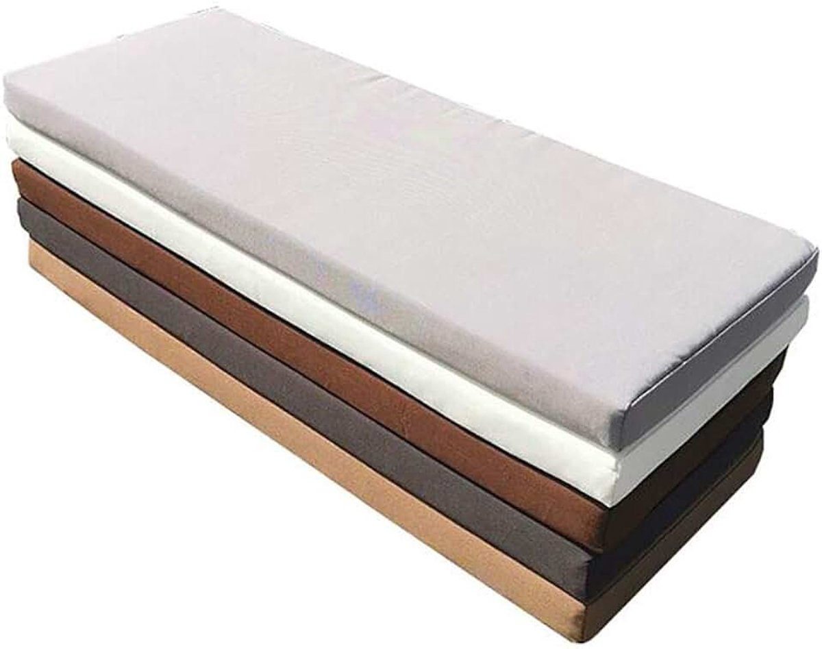 Wangk Tuinbank Kussen 2-zits zitkussen voor terrasmeubilair keuken of eetbank binnen & buiten gebruik comfortabel bankkussen Settee kussen-donkergrijs 150x50x5cm