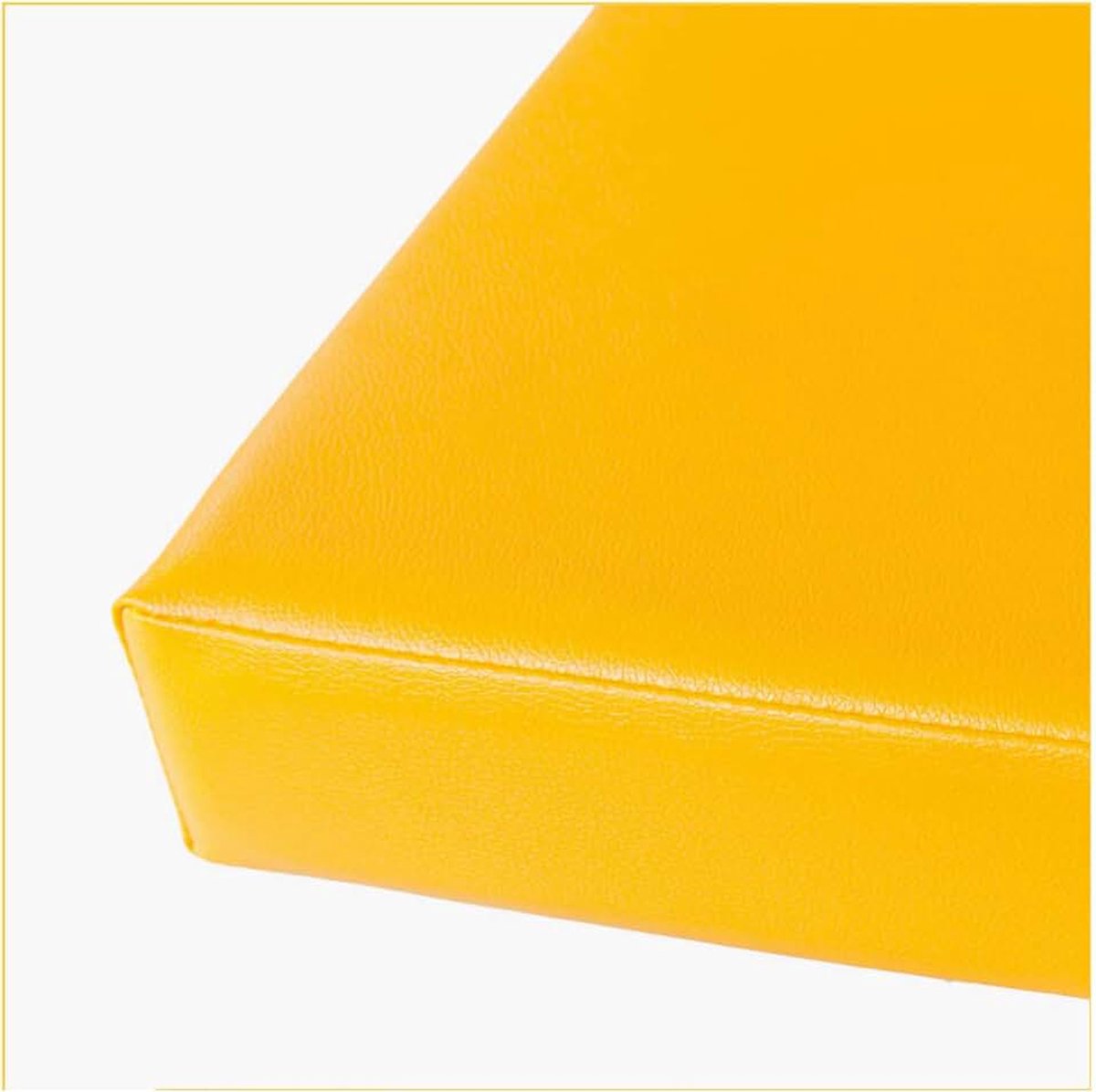 Wangk Tuinbank Zitkussen Zitkussen Rechthoek Bank Seat Soft Pad Bench Kussen Pad voor Patio Meubels Keuken of Eetbank Indoor-Geel 100×30×5cm