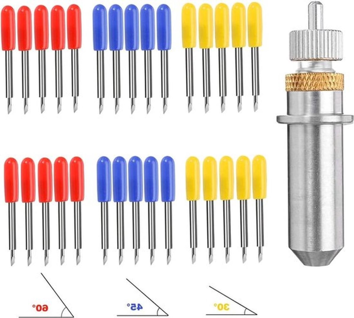 30 stuks reservemessen snijplotter - set met messen van legering en meshouder