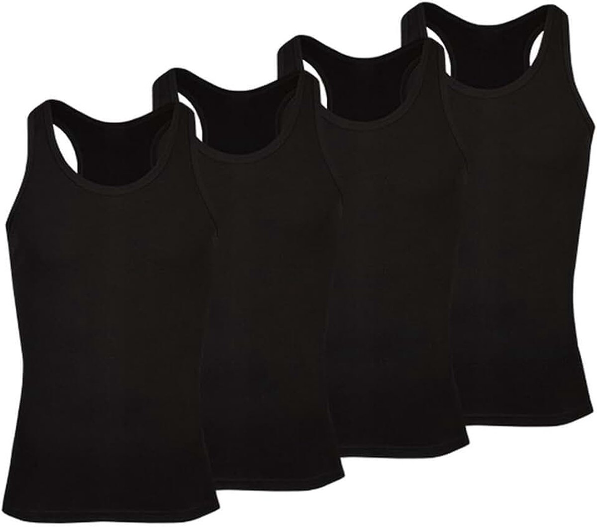 Set van 4 klassieke onderhemden voor heren | mannen katoen oksel hemd tank top