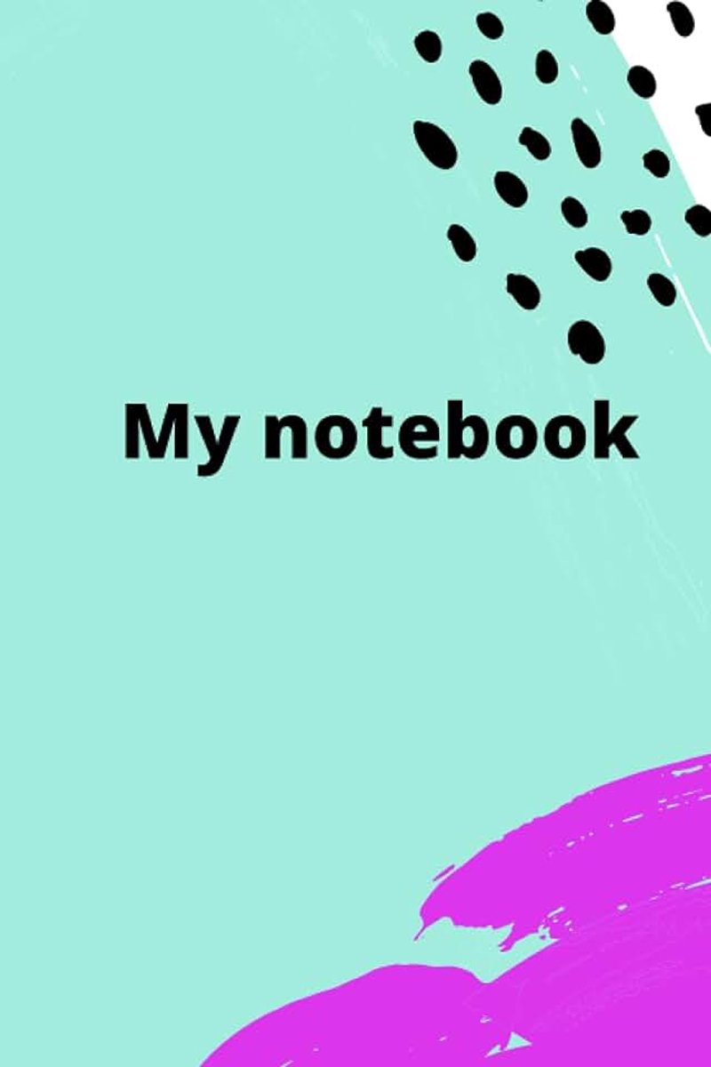 Colorful cute office school notebook journal