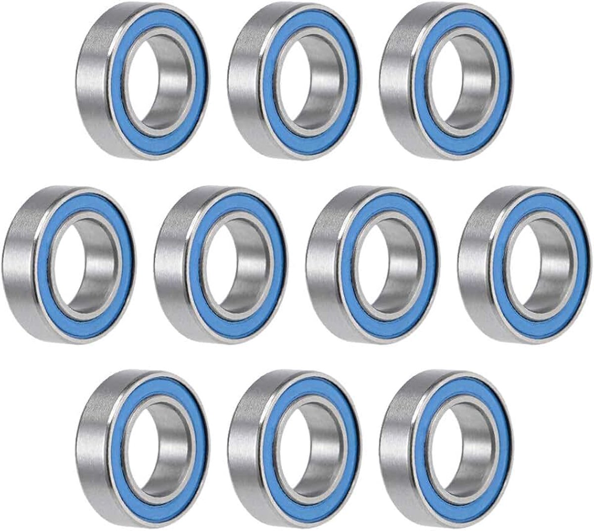 Lagers MR148-2RS 8mm binnendiameter 14mm buitendiameter. 4mm boring dubbel verzegeld chroomstaal blauwe afdichting Z2