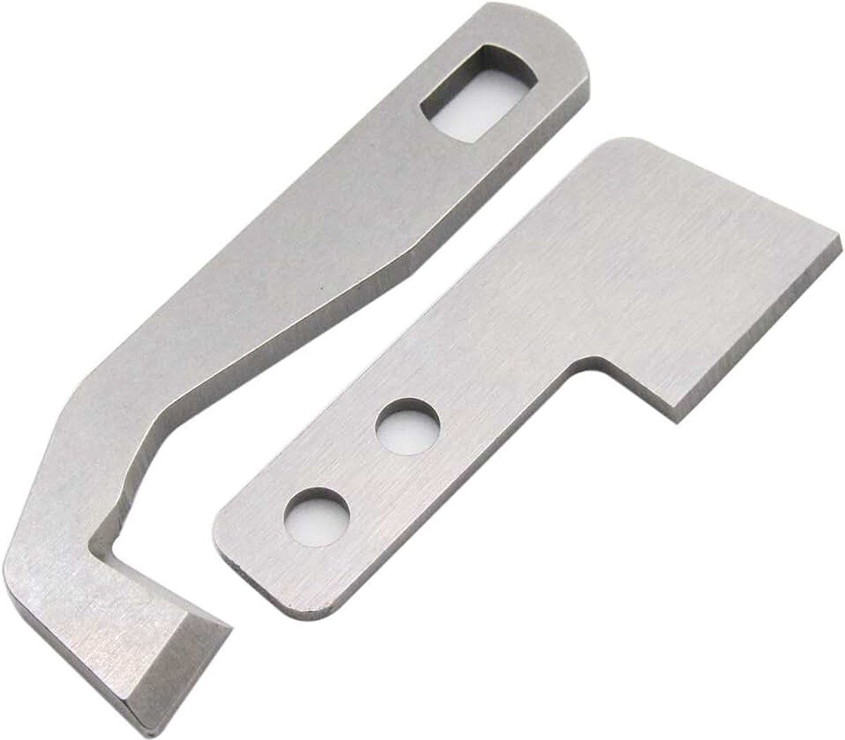 Merk-1SET Onderste&Bovenste Mes#G1075+G1076 Compatibel met/Vervanging voor Pfaff merk coverlock 3.0/4.0 Elna merk 654 Singer merk 14T957DS 14T967DC 14T968DC Viking merk Huskylock S21/S25