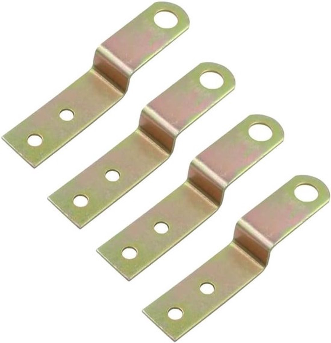Z-vormige hoekbeugels voor meubels en fotolijsten - 4 stuks, 10mm, stevige bevestigingen voor planken en poorten