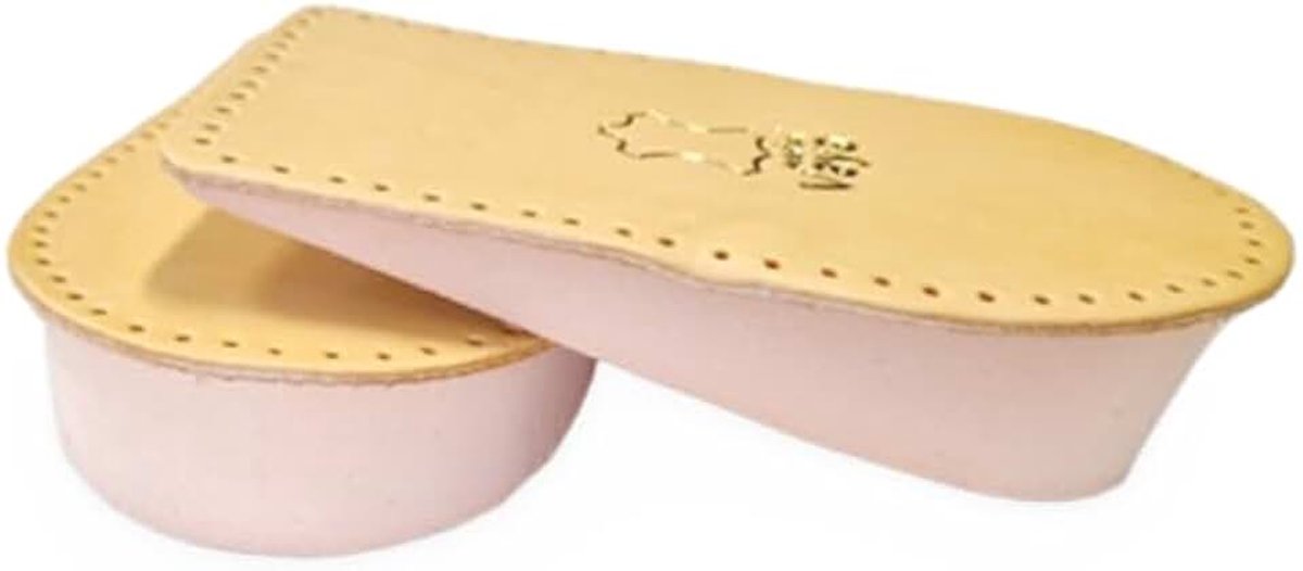 Verhogingszolen 5 mm 0,20'' Haakhoogte Lift Leer Inlegzool voor Lengteverschil Schoeninlegzolen voor Vrouwen Mannen Haakondersteuning Bruin Nivello 38-40 Maat 5-6,5