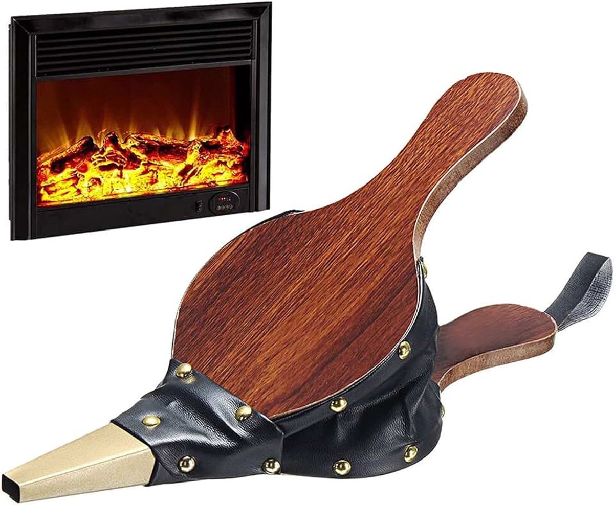 Blaasbalg Voor Open Haard en Barbecue, 30,5 x 12,5 cm, Voor Vuur, Outdoor, Koken, Picknick