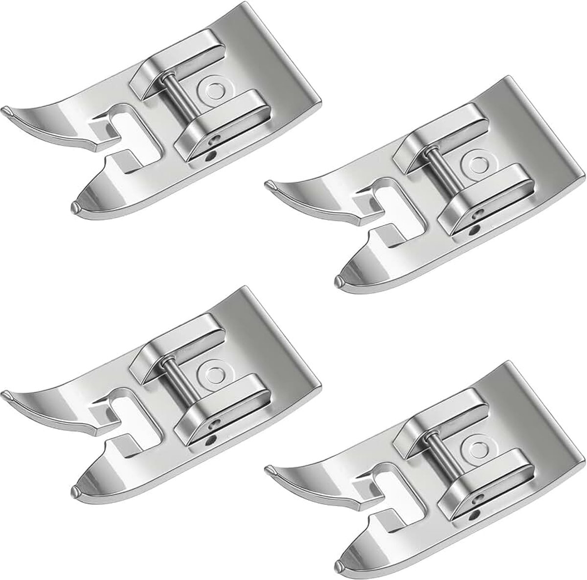 4 Stks Zig Zag, Rechte Steek Presser Voet Snap On Naaimachine Voet voor Zanger, Broer, Janome, Kenmore Babylock Juki Elna Binnenlandse Lage Schacht Machines