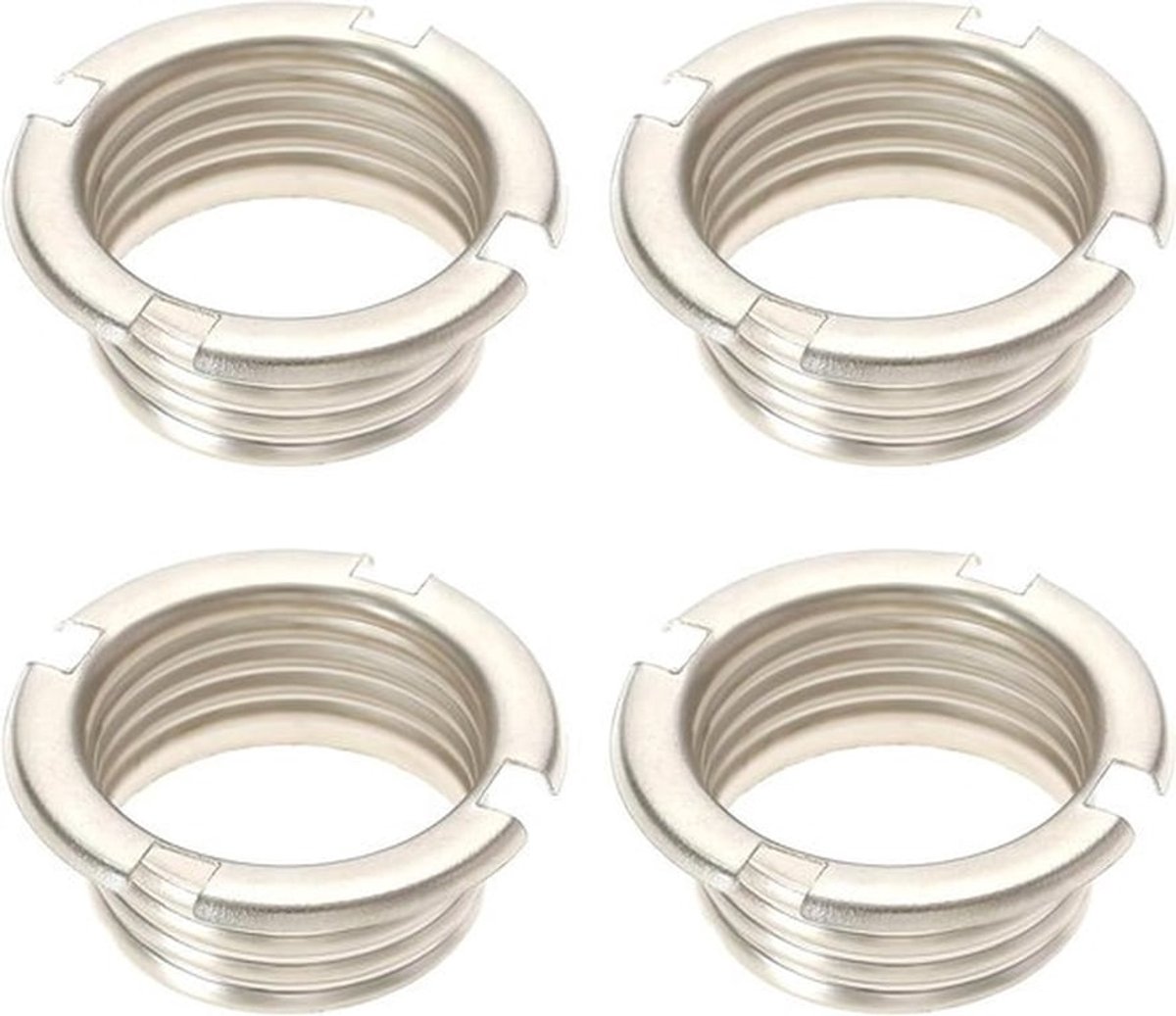 Verlichting - Lichtdopringen - Metalen draadringen - Schroefringen - Gegalvaniseerd - 20,8 x 2 mm - Halogeenstopcontacten - G9/GY6.35/GU4/GU5.3 - Geschikt voor spotjes
