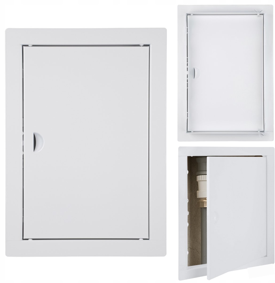 Metalen Inspectieluik 40x60 cm Wit - Toegangsluik voor Installaties