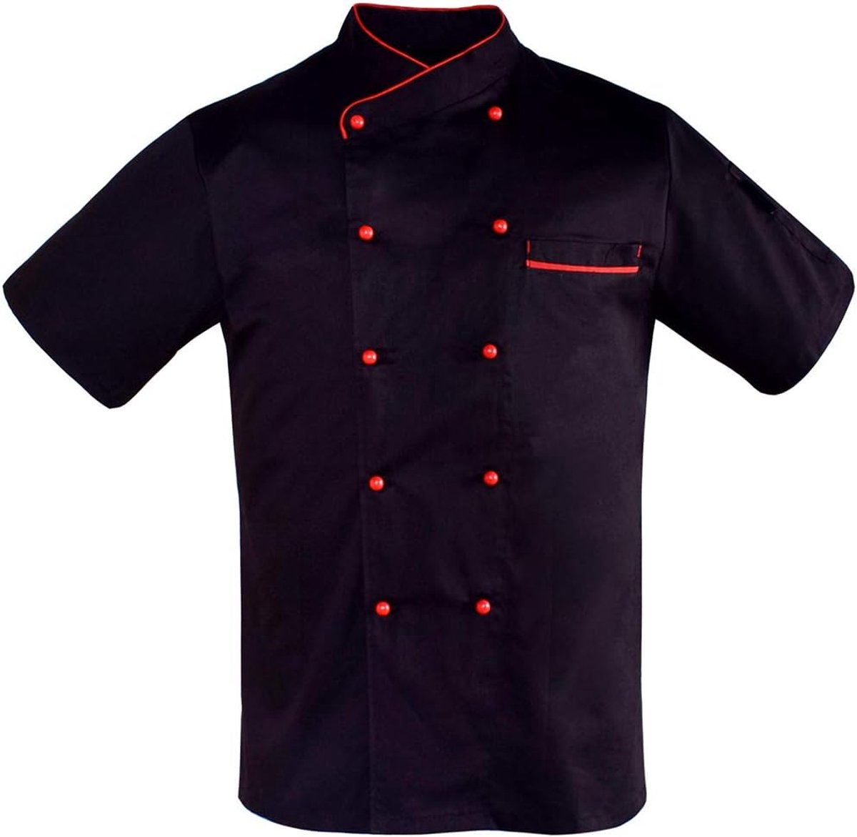 Unisex Heren Chef Jas dubbel borst Chef Jas Ademend Keuken Kleding Uniform Werkkleding