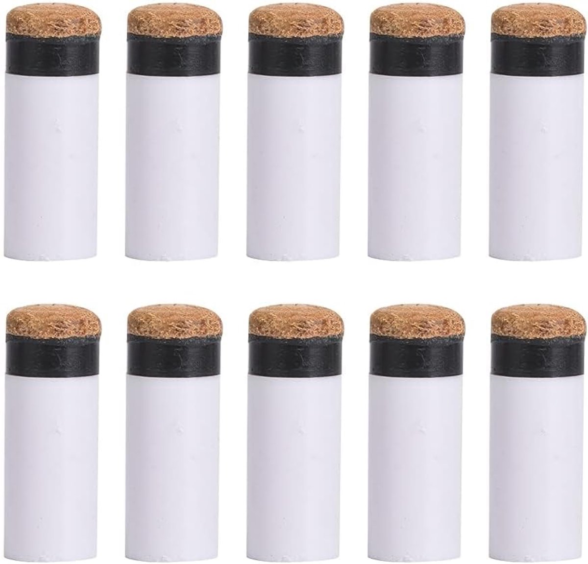 10 stuks Cue Tips Reserveonderdelen voor Biljartstick Reparatie Gereedschap Benodigdheden voor Biljart Tig (10 mm/11 mm/12 mm/13 mm