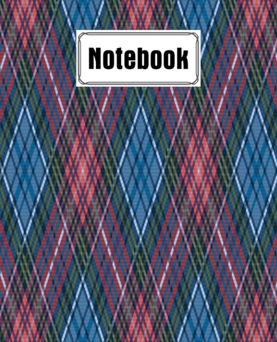 Rhombus Composition Notebook College Ruled, Writer's Notebook for Schools, 120 Pages - Large 7.5" x 9.25" Design by Simon Bohme