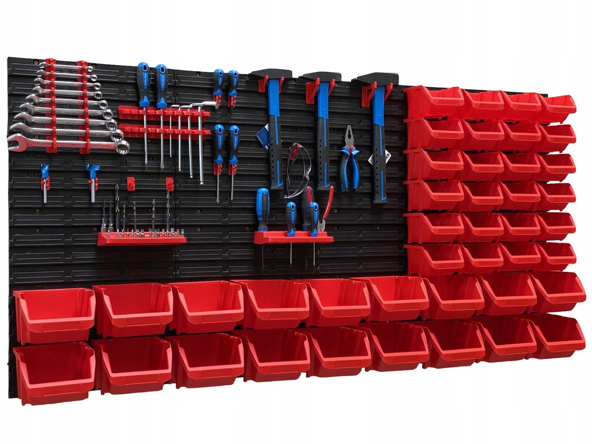 TABLICO Gereedschapswand 154,7x78 cm met Kuipjes & Haken - Nederlands Product