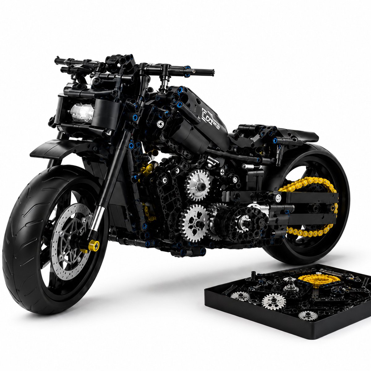 Model Motor - Bouwpakket - Schaalmodel - Zwart