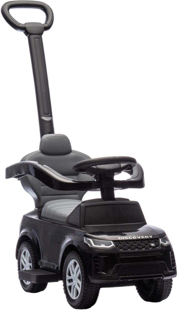 AIYAPLAY-Rijauto met schuifmechanisme-PP-84x40x94,5cm-Zwart