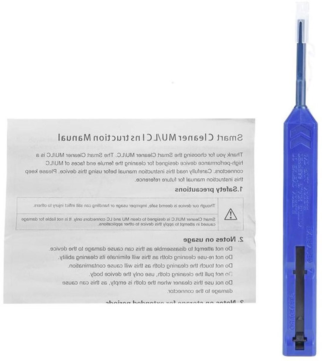 Reinigingsstift voor glasvezelstekker - Reinigingsstift - One Click SC FC ST 2,5 mm ferrulenstekker - KOC 250 - Geschikt voor FC, SC, AT, E2000 - 2,5 mm (KOC-125 is geschikt voor 1,25 mm LC)