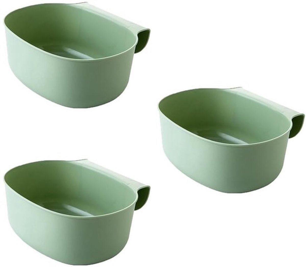 Set van 3 Afvalbak Organiser - Verander Tafel Organiser - Keuken Hangende Bak - Keuken Afvalbak Organiser voor Huishoudelijk Afvalopslag