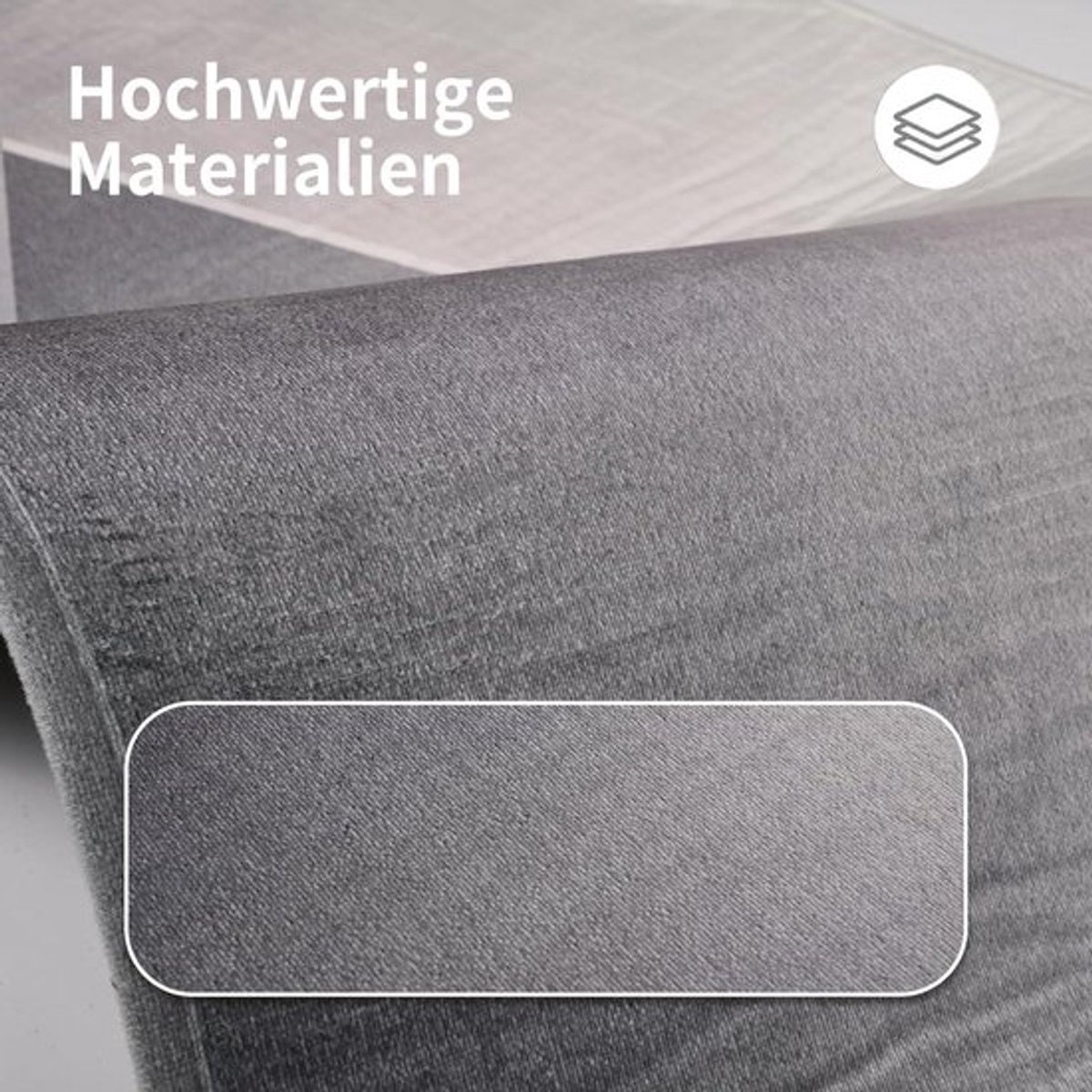 Loper tapijt antislip 80 x 200 cm voor gang slaapkamer woonkamer wasbaar grijs