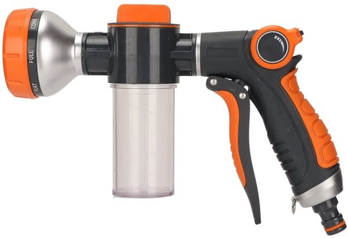 OmGoods - Multifunctionele Tuinslang Spuitkop - Hoge Druk - 8 Spuitstanden - Tuinaccessoires - Waterbesparing - Ergonomisch ontwerp - Geschikt voor