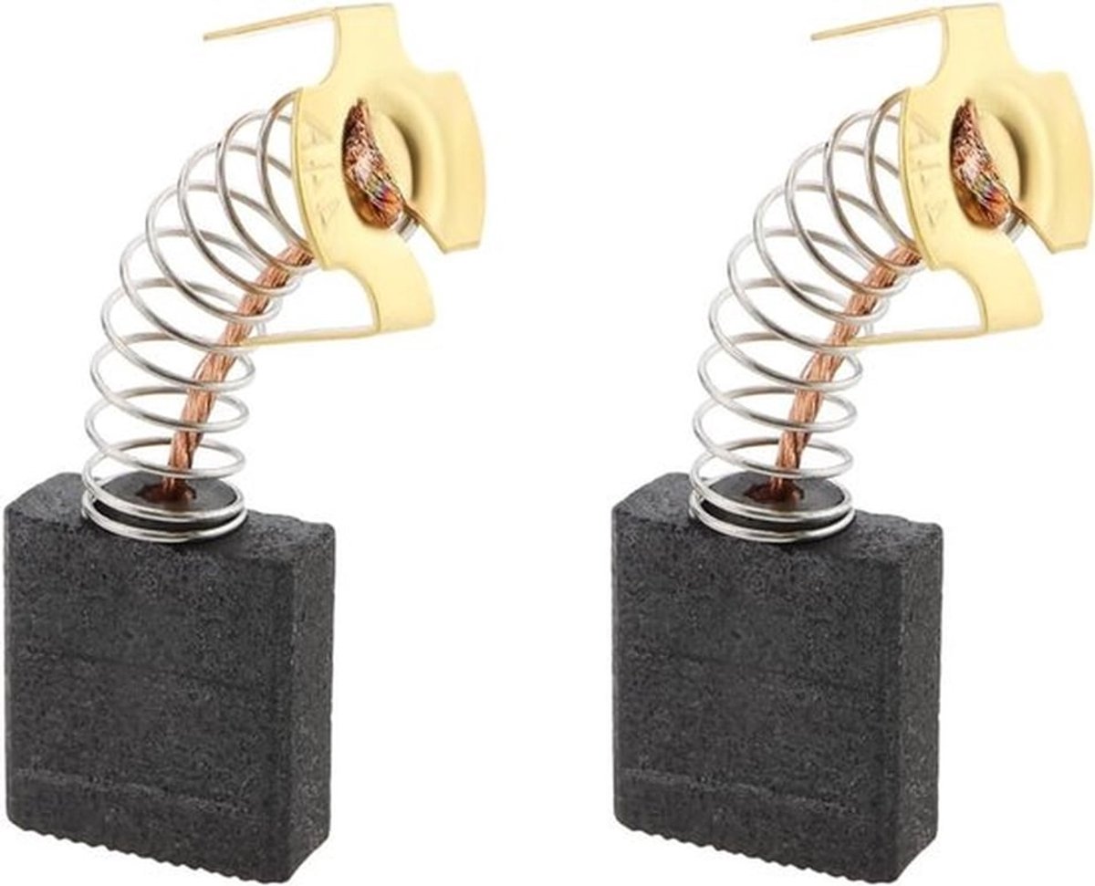 - Motor Koolborstels - Vervanging - Compatibel met Macallister MSBR1700-A - Sloop Betonbreker - 1700W - 1 Paar - 7mm x 17mm x 18mm - Geschikt voor - Zwart Model