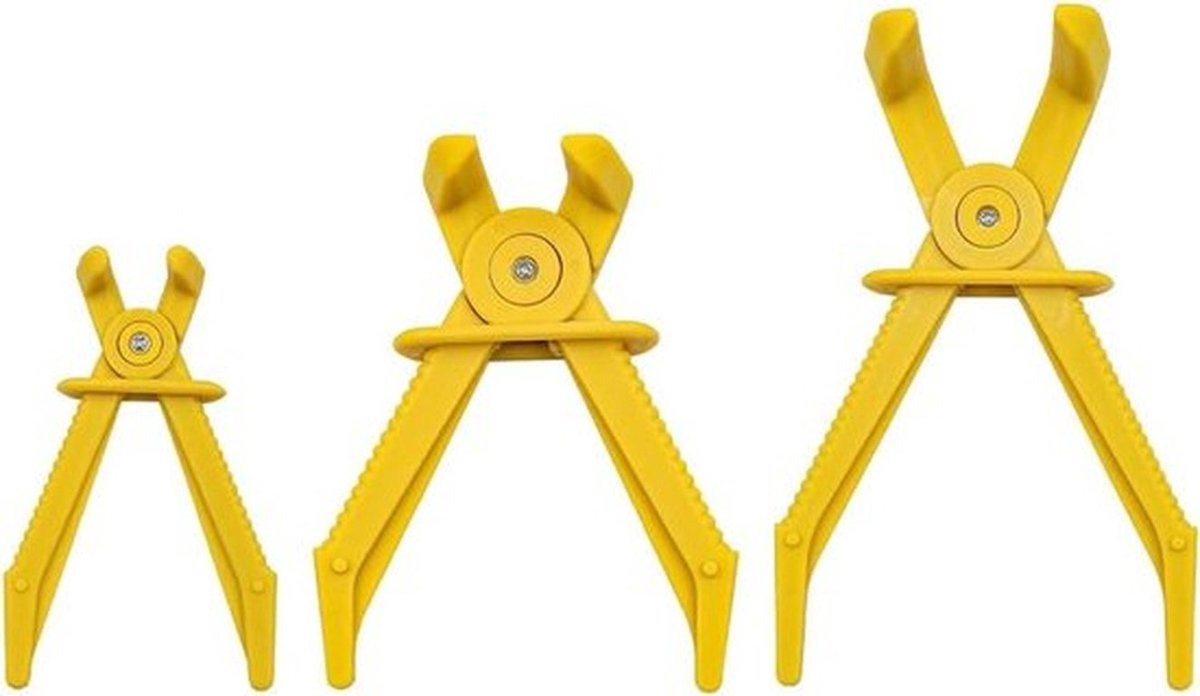 Slangklemgereedschap - Nylon - Geïsoleerd - Autoslangen - Rembrandstofslangklemmen - 3-delige set - Flexibele slangleidingtang - Geschikt voor auto's en motoren - Rood.