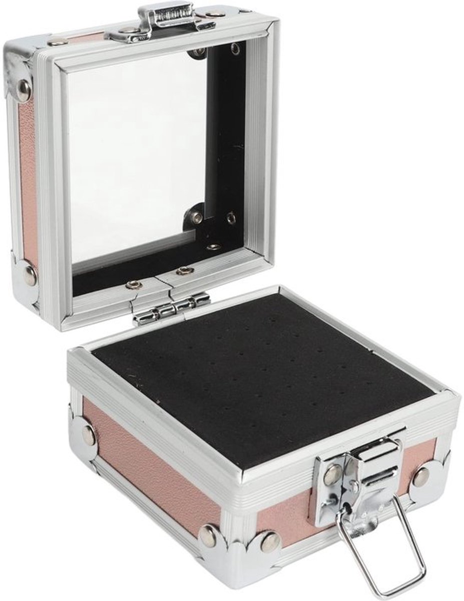 Nagelborenhouder Aluminium - 25 Gaten - Opbergdoos - Gereedschap Organizer - Slijtvast - Duurzaam Design - Nagelboor Organizer