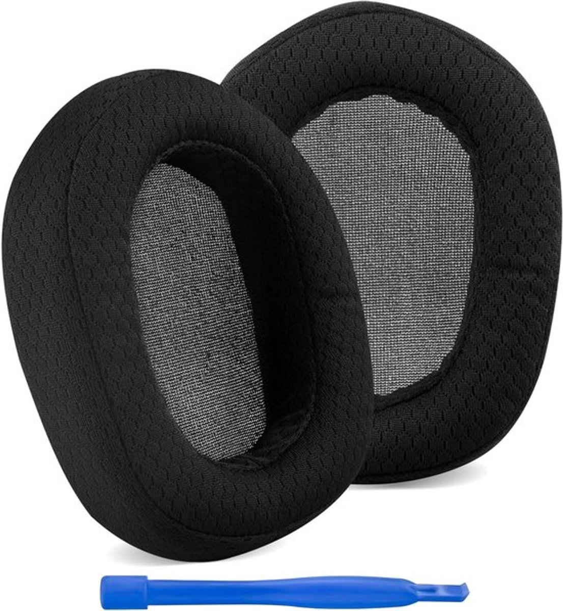 Vervanging Oorkussens - Oorhoezen - voor hoofdtelefoon - Mesh Stof/Zwart - Logitech G335 - Geschikt voor Headset Hoofdtelefoon Model - Vervanging Oorkussens, Headset Oorkussens