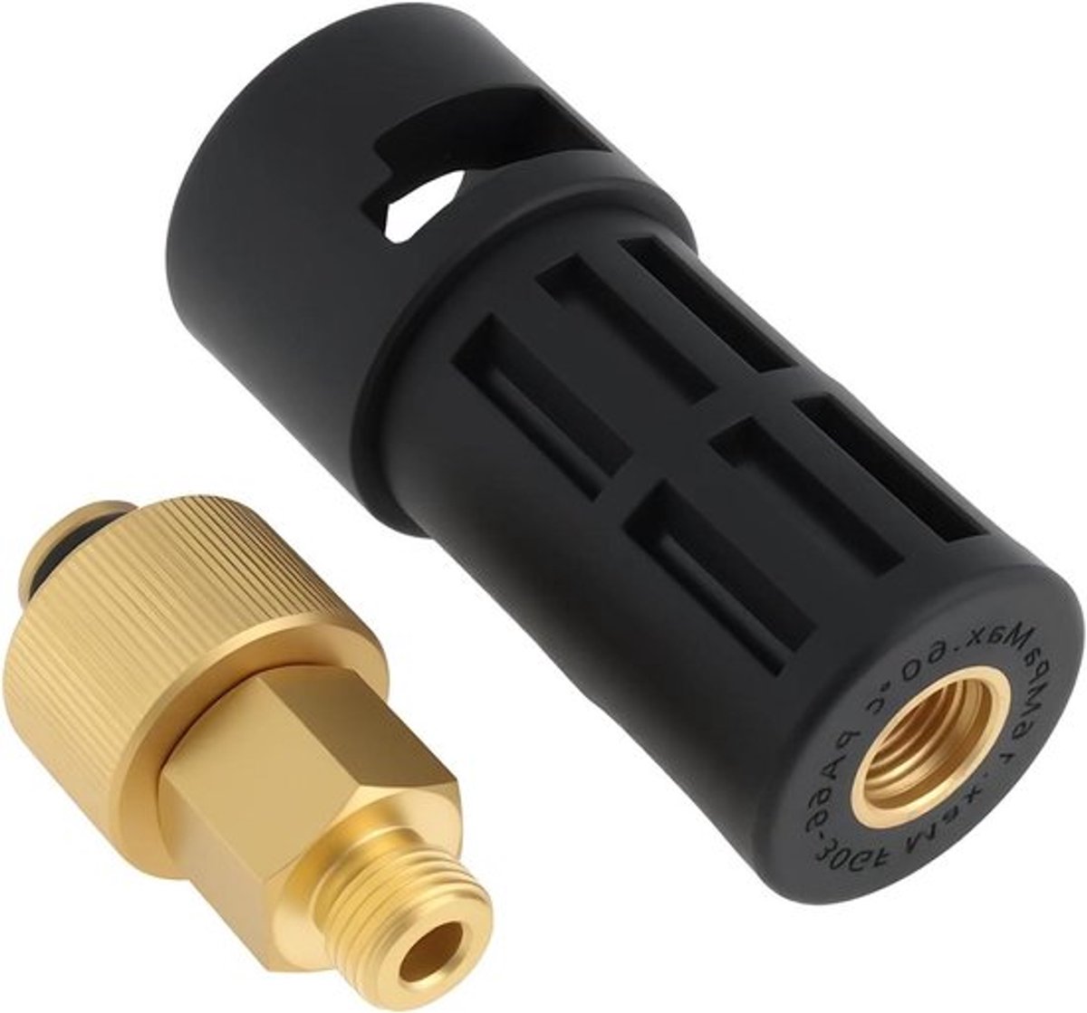 Aansluitadapter K-serie naar TR22 - Compatibel met hogedrukreinigers - Zwart - Easy Lock Easy Force - Geschikt voor Kärcher HDS HD Profi.