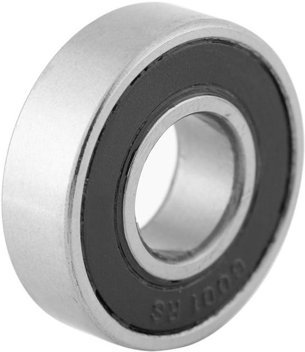 Kogellagers - Skateboard - 10 stuks - Rubber verzegeld - Deep Grove - Multifunctioneel - 6001-2RS - Geschikt voor Skateboards - Zwart - 12x28x8mm - Verkoper
