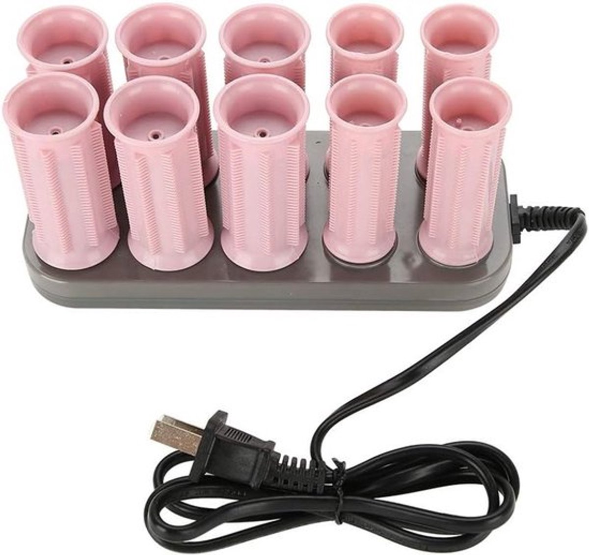 10-delige elektrische verwarmde roller set voor lang haar - krulspelden - haarstyling - professioneel en gemakkelijk in gebruik
