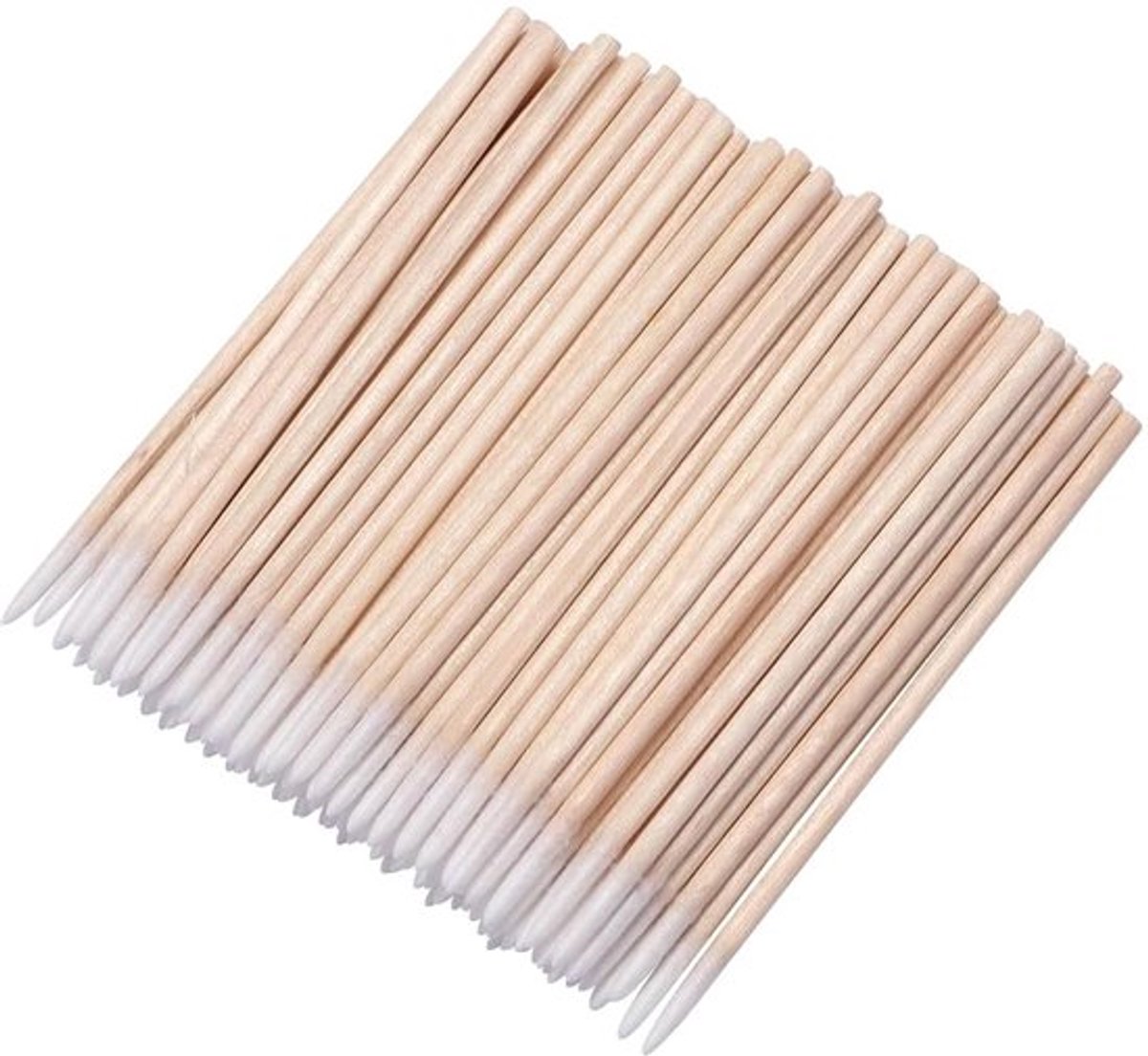 Wattenstaafjes 300 stuks - Houten Staafjes - Micro-applicatorborstels - Wimperverlengingen - Make-up Reiniging - Duurzaam Materiaal - Make-upborstels