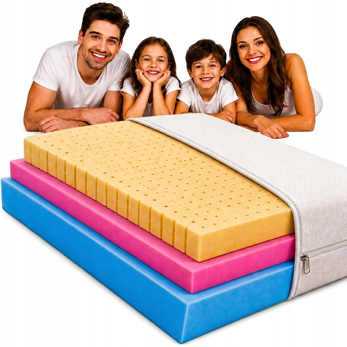 MATERACE Z GÓR Latex HR Matras 120x200cm - 26cm Zacht & aangepast