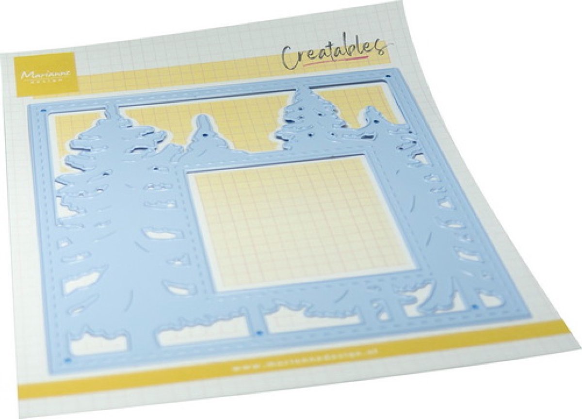 Marianne Design, Creatables stencil, Forest square, LR0971
