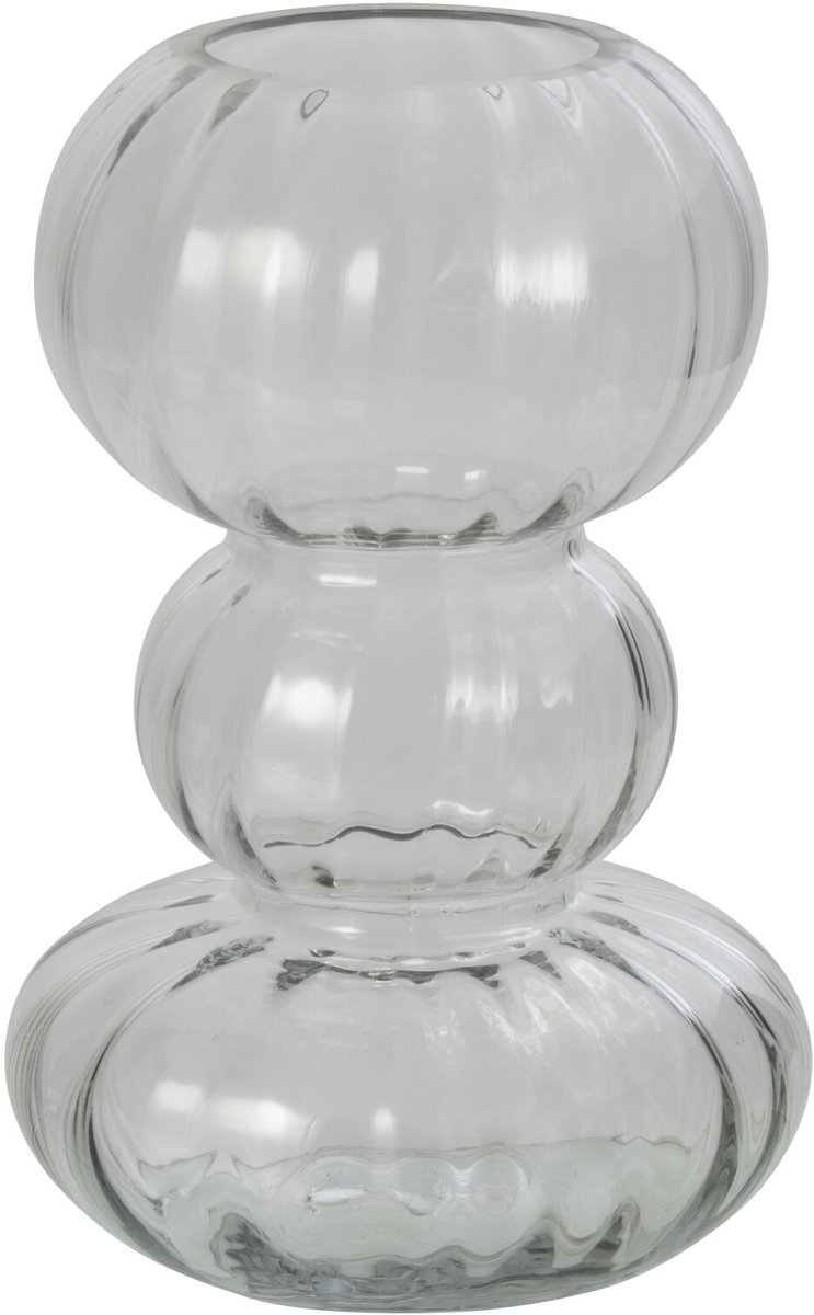 J-Line vaas - glas - transparant - small
