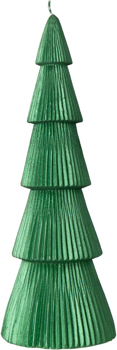 J-Line Dennenboomkaars - paraffine - groen - large