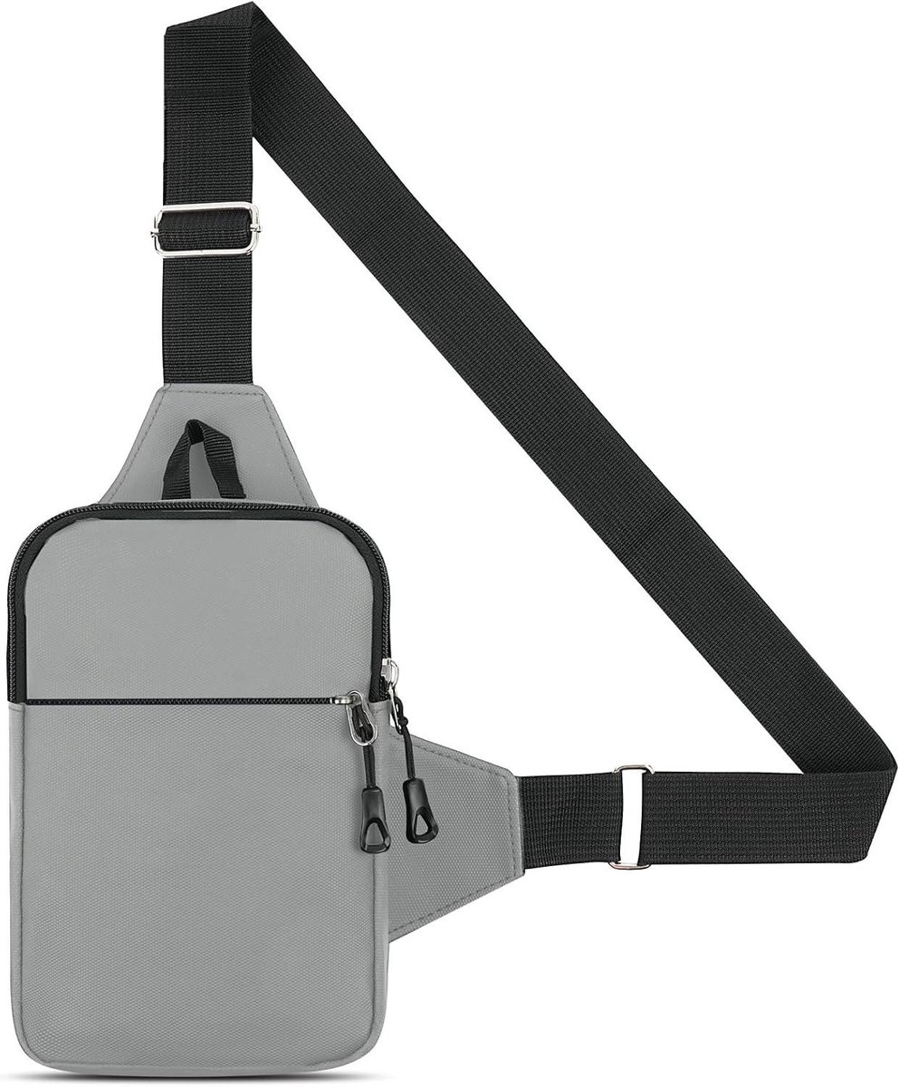Kleine Schoudertas - Borsttas Mini - Outdoor Sport - Waterdicht Materiaal - 22.4 x 17.9 cm - Zwart